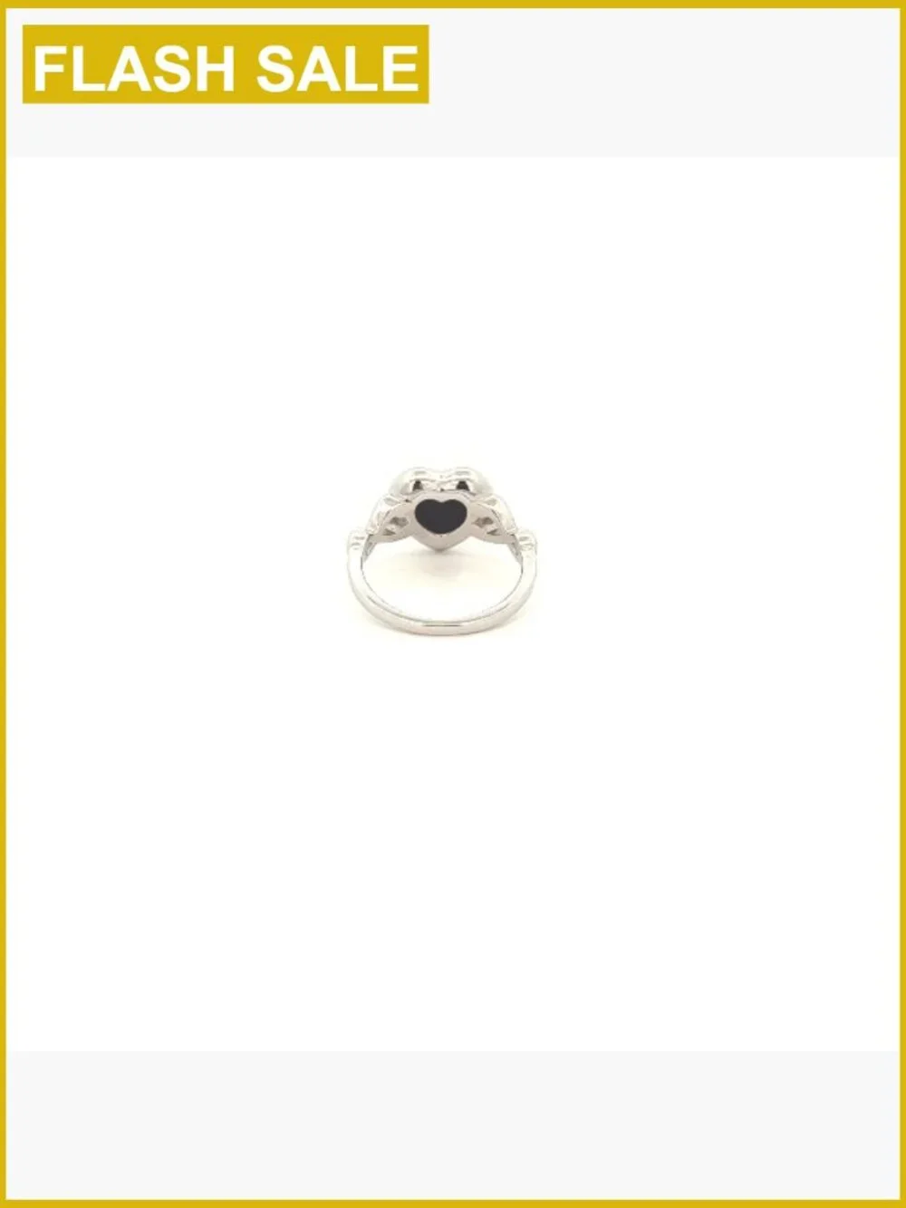 Sterling Silver Mood Ring Changes Colors Heart Size 4 Solitaire Prong Setting